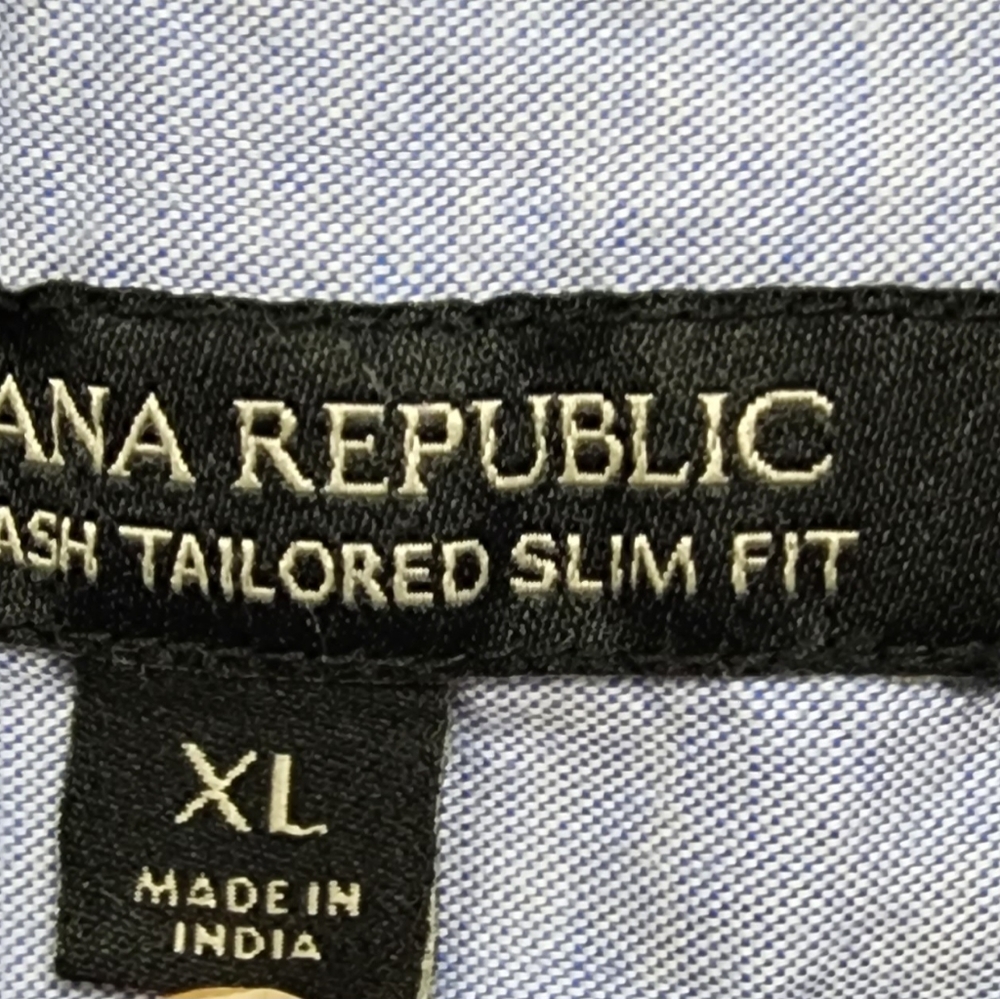 Banana Republic Mens Shirt X-Large XL Pink Solid Tailored Slim Fit - Picture 7 of 8